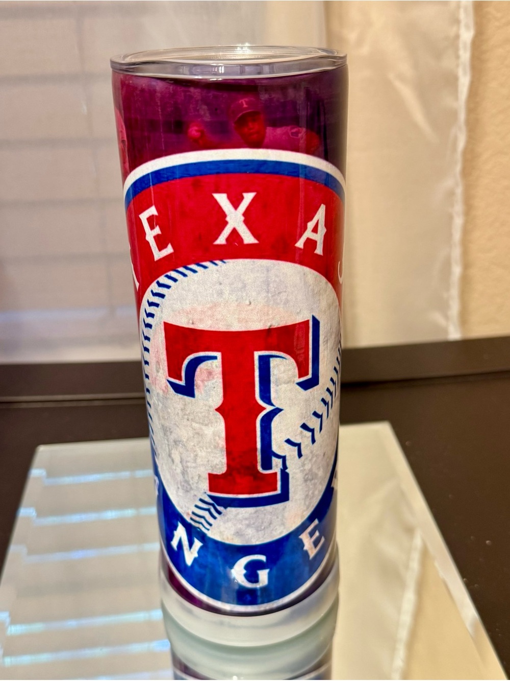 New Texas Ranger Insulated Tumbler - Red, Blue & White 20 oz